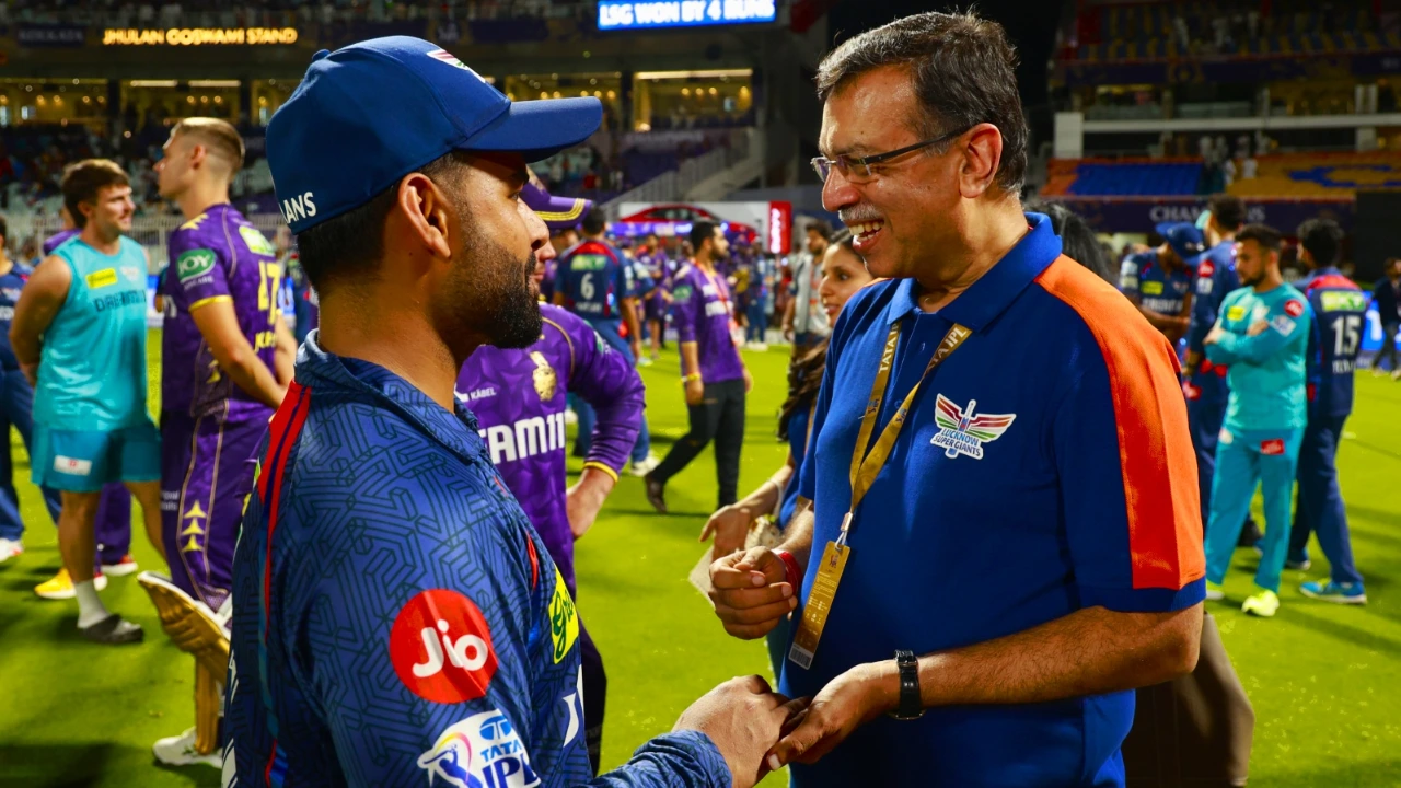 Rishabh Pant and Sanjiv Goenka, LSG
