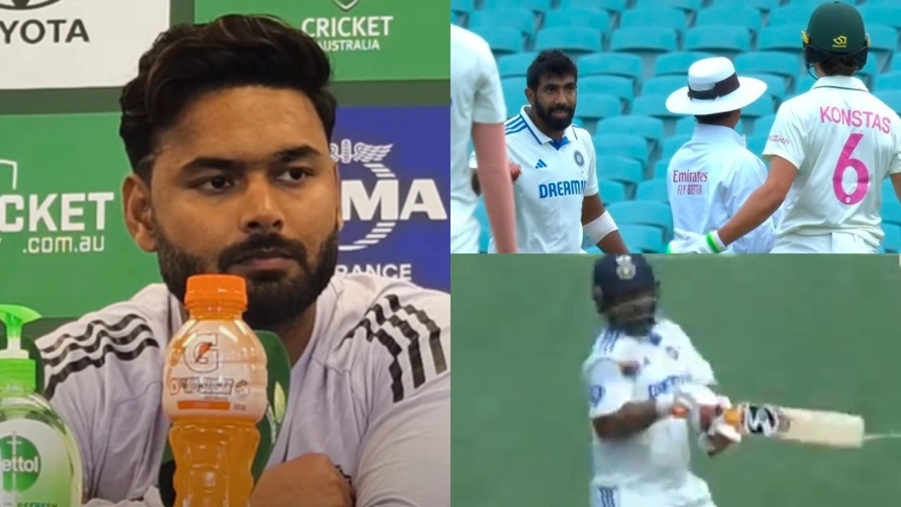 Rishabh Pant, Sam Konstas and Jasprit Bumrah