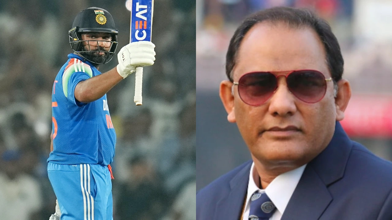 Rohit Sharma and Mohammad Azharuddin