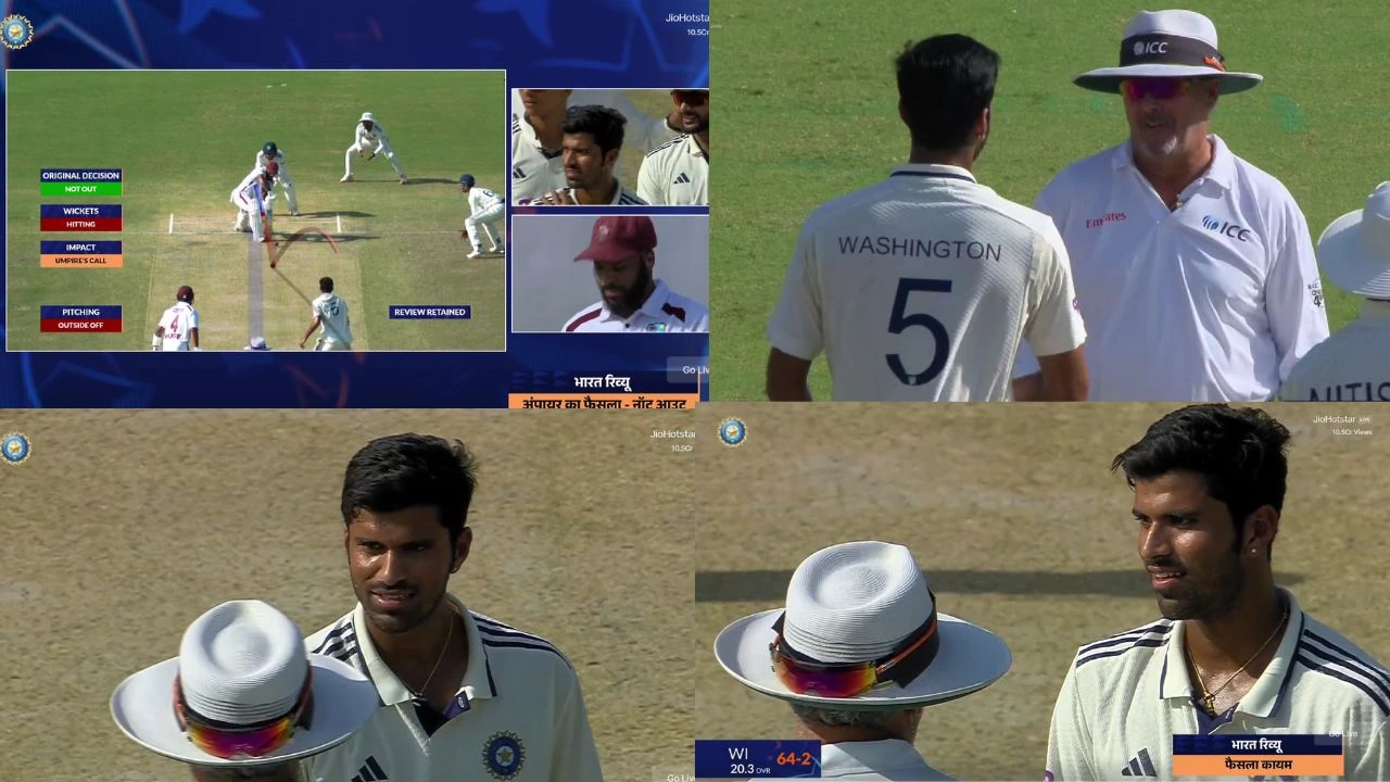 Furious Washington Sundar Confronts Umpire Illingworth After Unfair Umpire S Call Robs Him Of Wicket