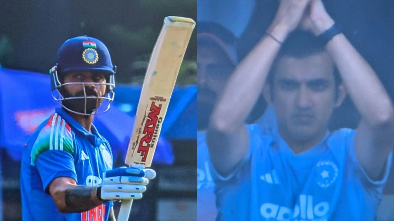 Gautam Gambhir&rsquo;s reaction to Virat Kohli&rsquo;s fifty celebration in Raipur ODI goes viral amid rift rumours