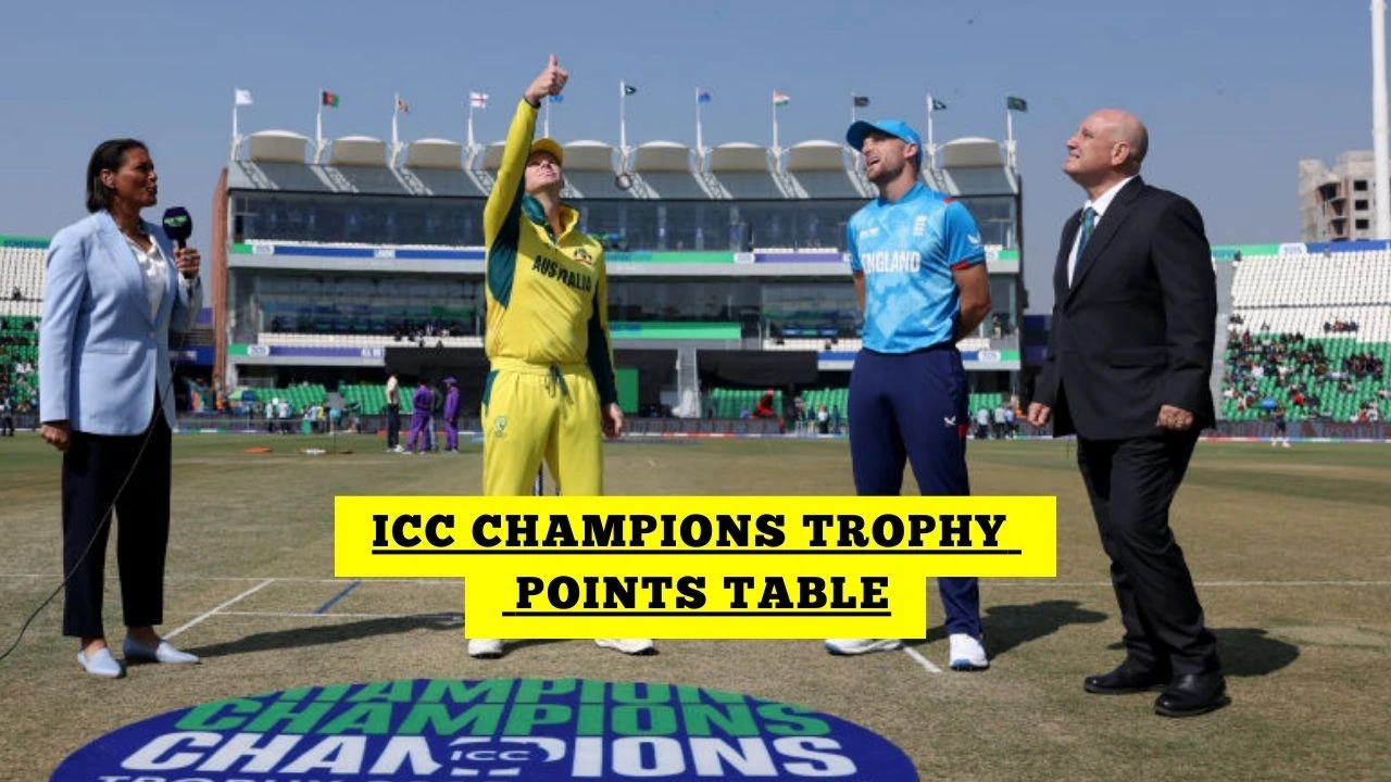 ICC Champions Trophy 2025 Points Table After Australia Vs England