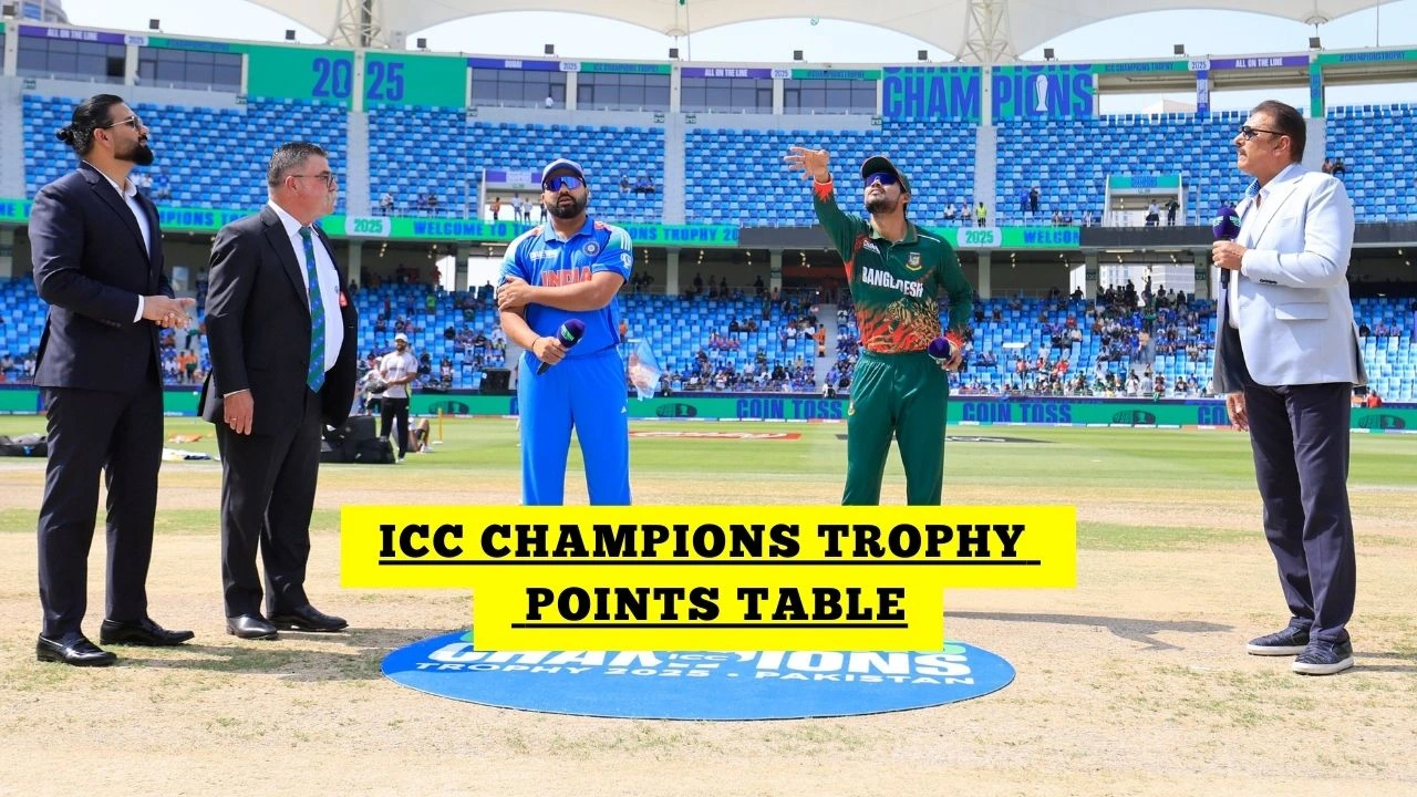 ICC Champions Trophy 2025 Points Table After India Vs Bangladesh