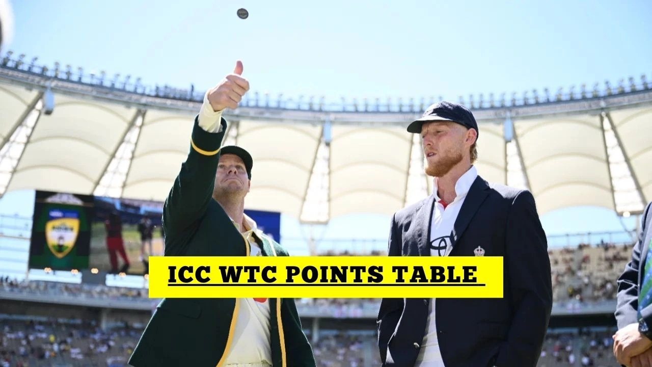 ICC World Test Championship Points Table WTC Table After Australia Vs England 1