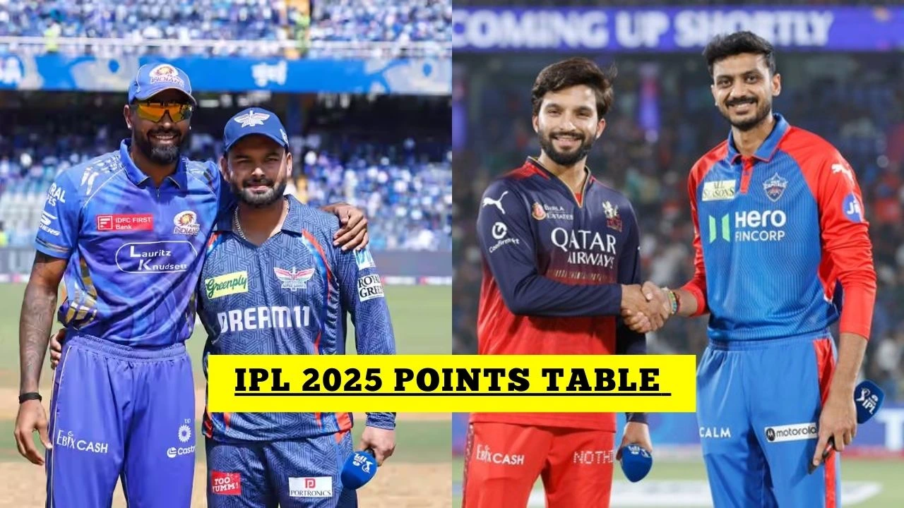 IPL 2025 IPL Points Table After MI Vs LSG DC Vs RCB