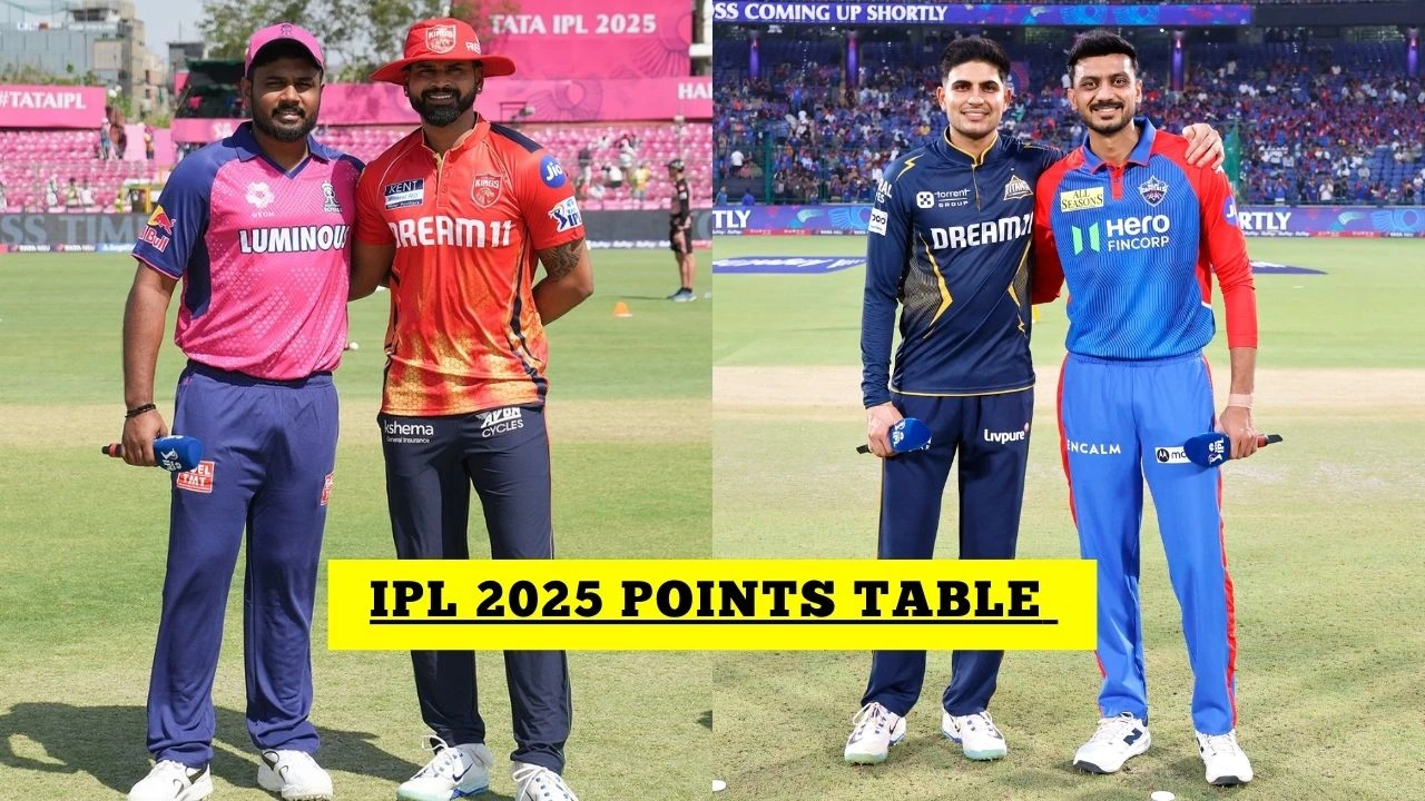 IPL 2025 IPL Points Table After RR Vs PBKS DC Vs GT