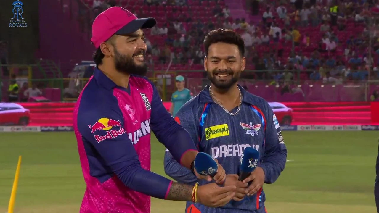 Watch: RR vs LSG toss happens twice due to Riyan Parag's blunder, Rishabh Pant reacts hilariously