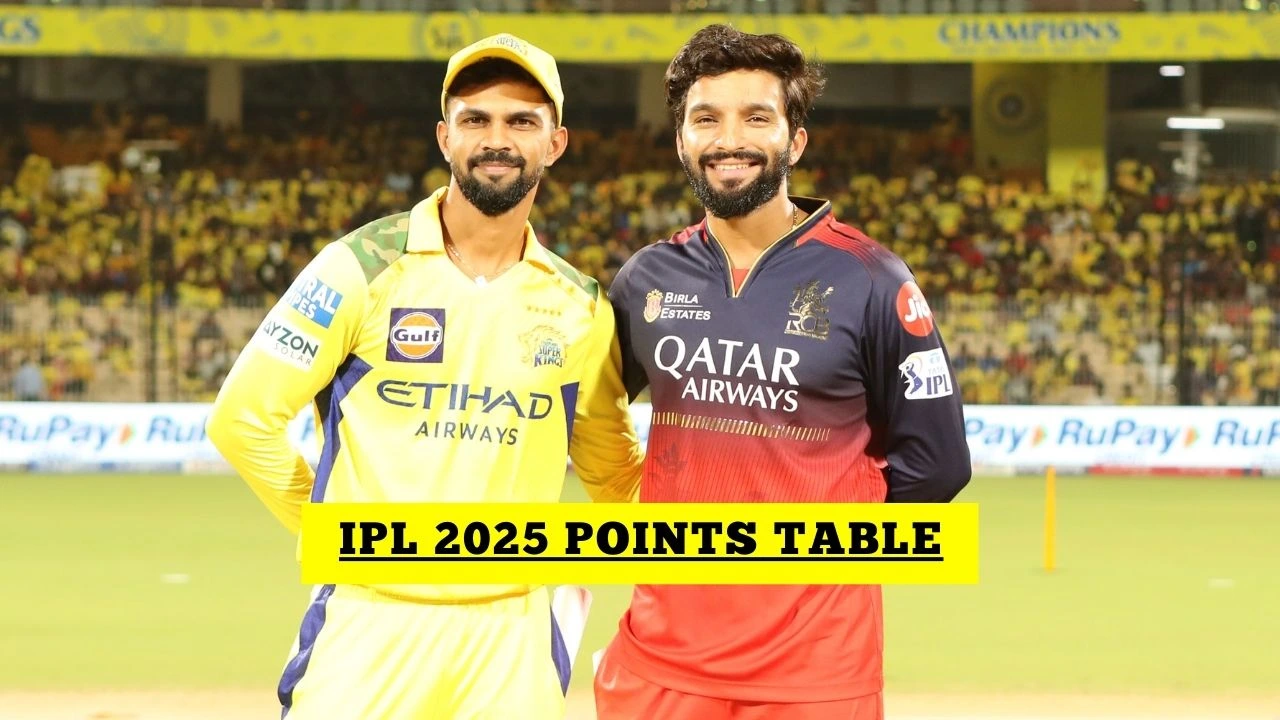 IPL Points Table IPL 2025 Points Table After CSK Vs RCB