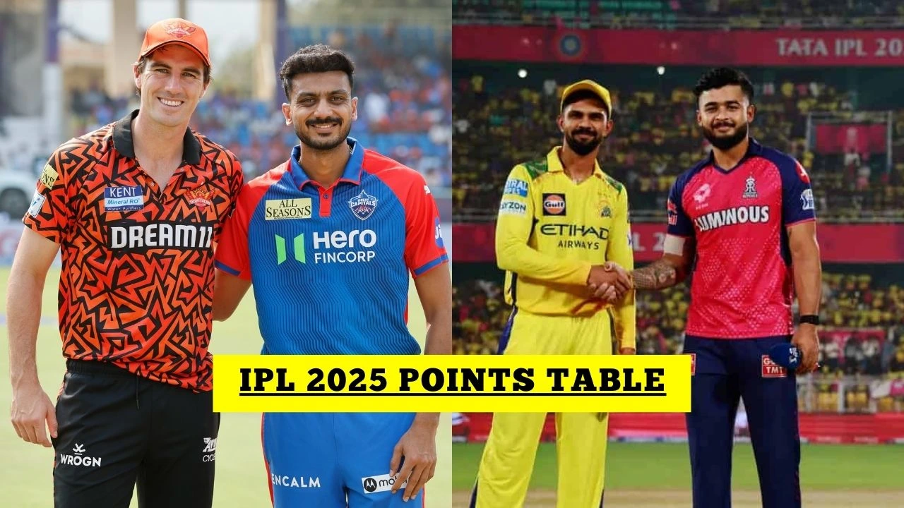 IPL Points Table IPL 2025 Points Table After DC Vs SRH RR Vs CSK