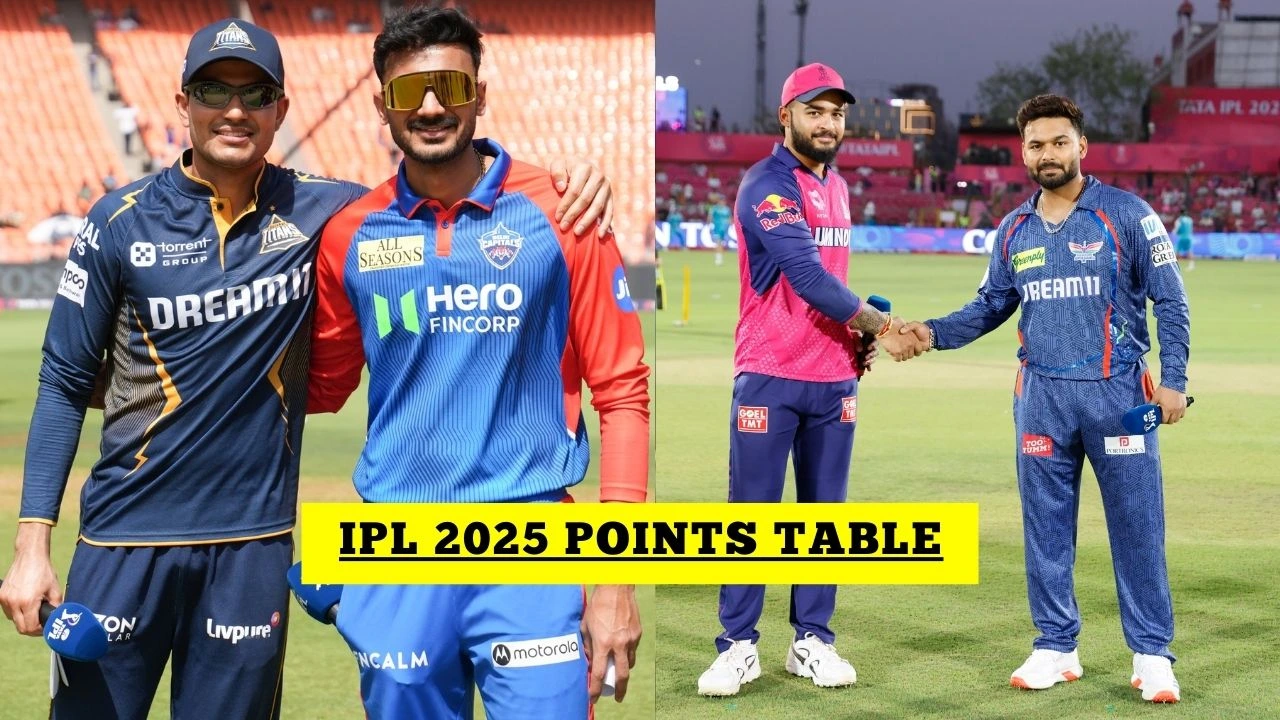 IPL Points Table IPL 2025 Points Table After GT Vs DC RR Vs LSG 1