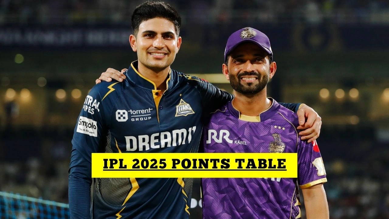 IPL Points Table IPL 2025 Points Table After KKR Vs GT