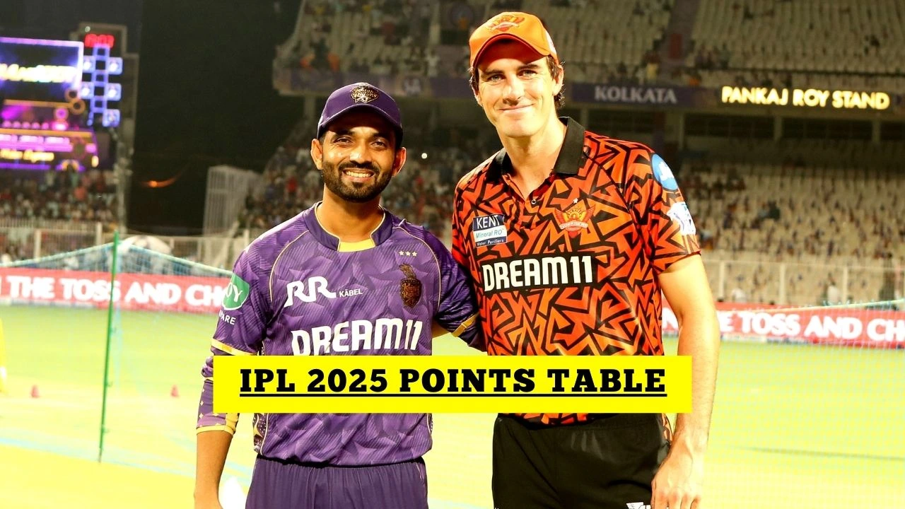 IPL Points Table IPL 2025 Points Table After KKR Vs SRH