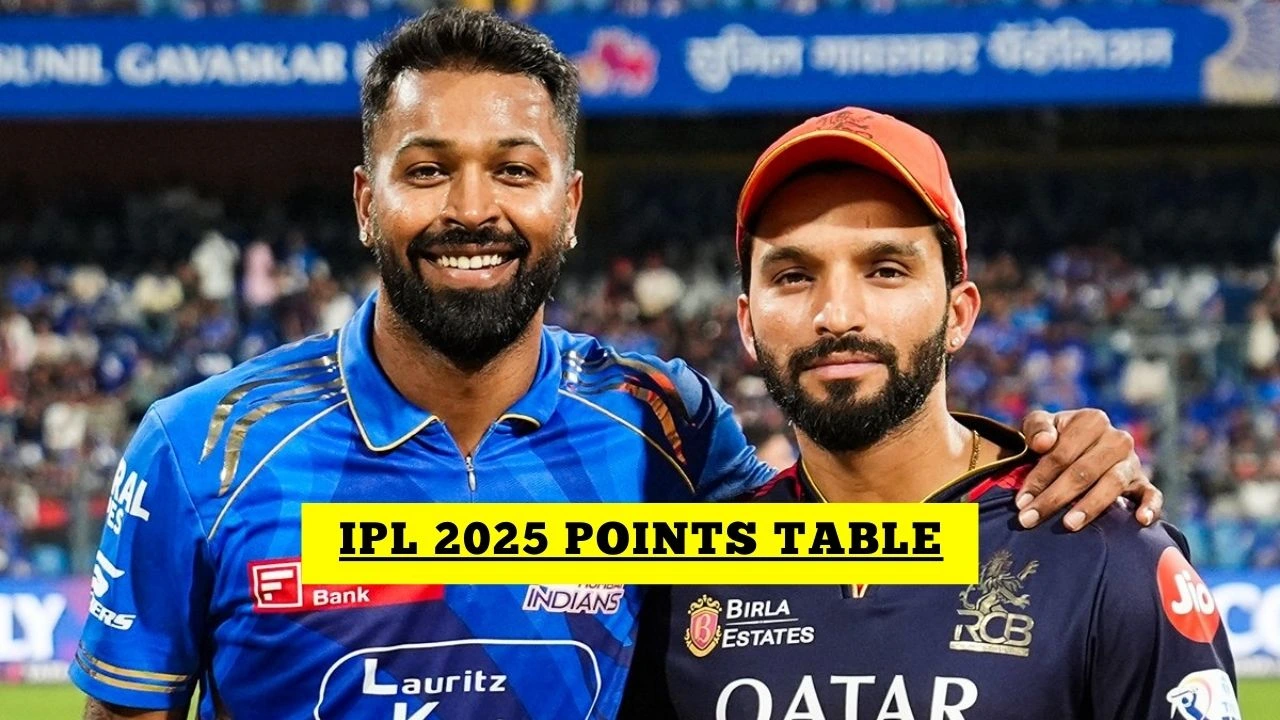 IPL Points Table IPL 2025 Points Table After MI Vs RCB