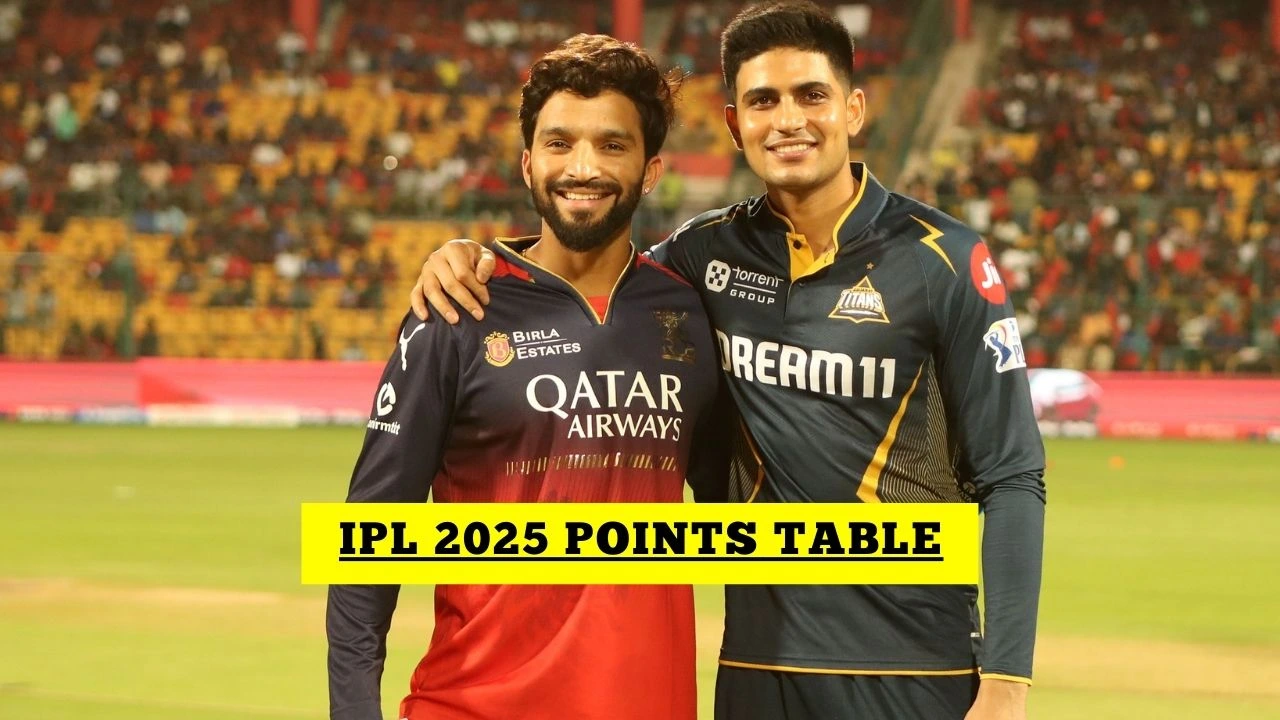 IPL Points Table IPL 2025 Points Table After RCB Vs GT