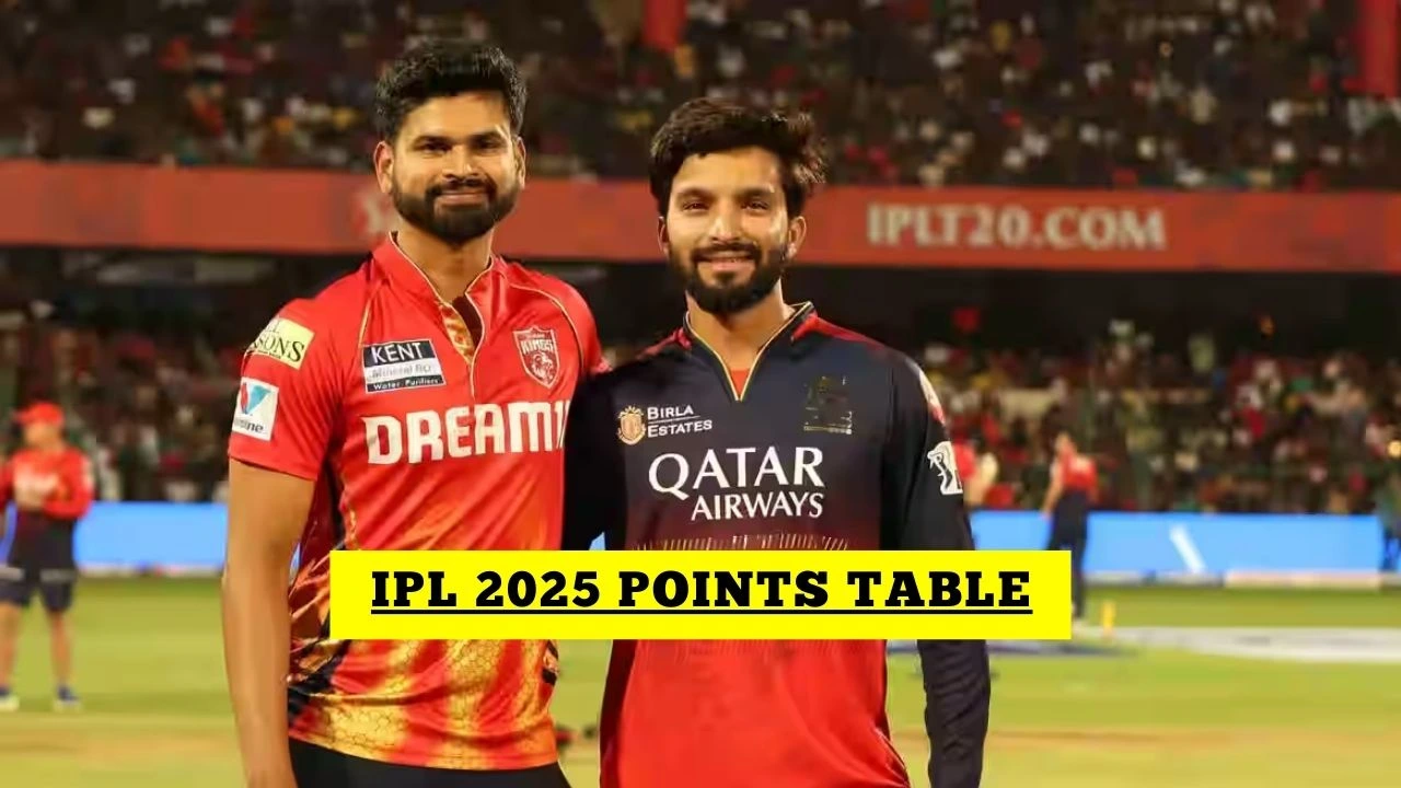 IPL Points Table IPL 2025 Points Table After RCB Vs PBKS