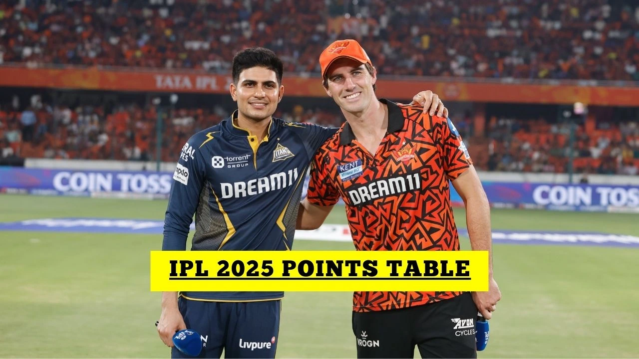 IPL Points Table IPL 2025 Points Table After SRH Vs GT