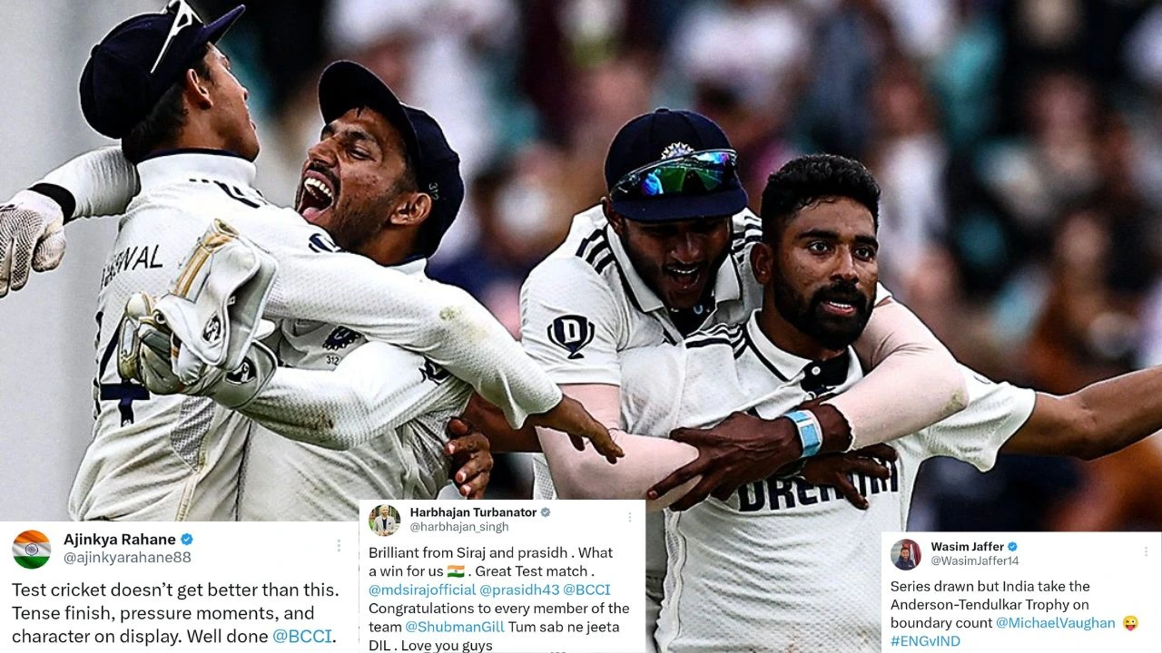 India Win Oval Test TR