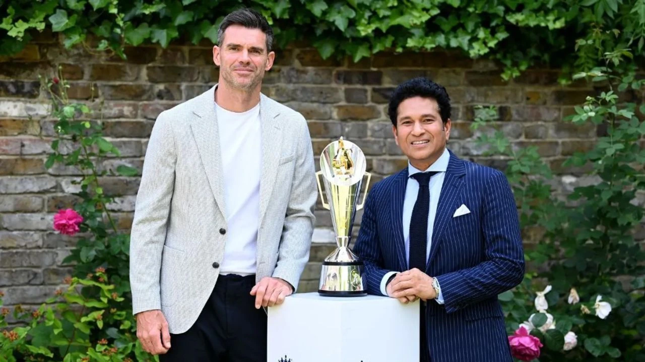 James Anderson And Sachin Tendulkar Anderson Tendulkar Trophy
