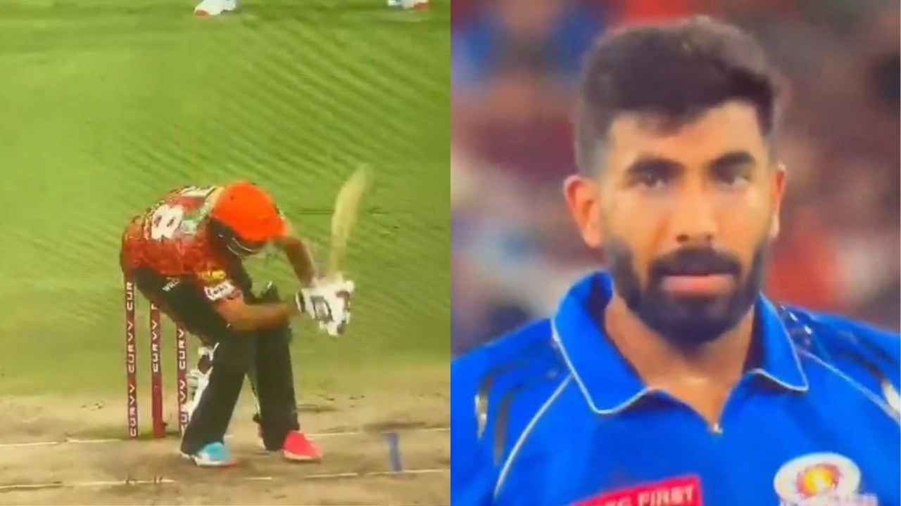 Jasprit Bumrah Hits Abhinav Manohar