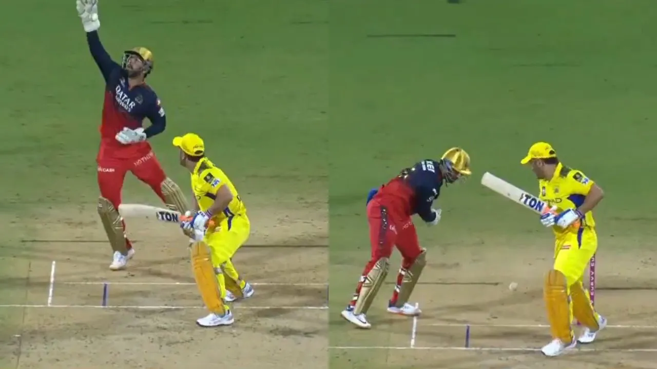 Jitesh Sharma Tries To Run Out MS Dhoni