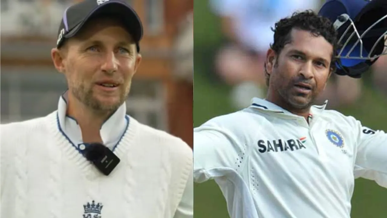 Joe Root And Sachin Tendulkar of India