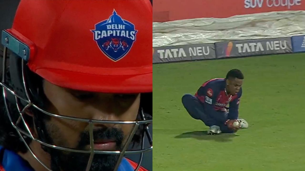 KL Rahul Caught By Shimron Hetmyer