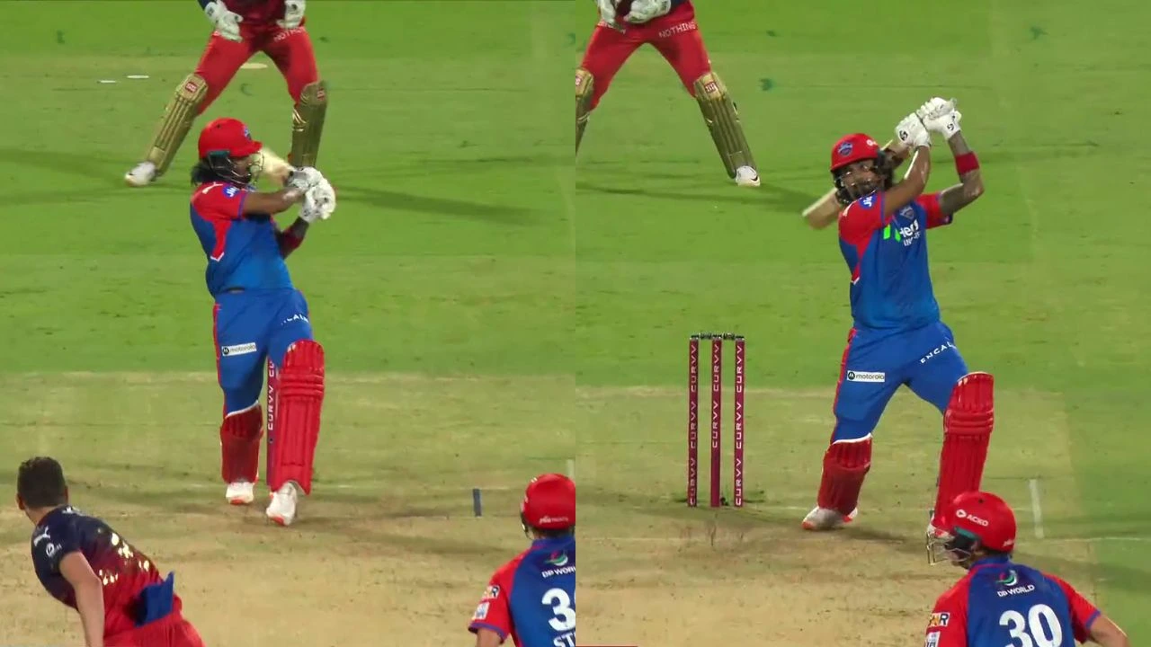 KL Rahul Smashes Josh Hazlewood