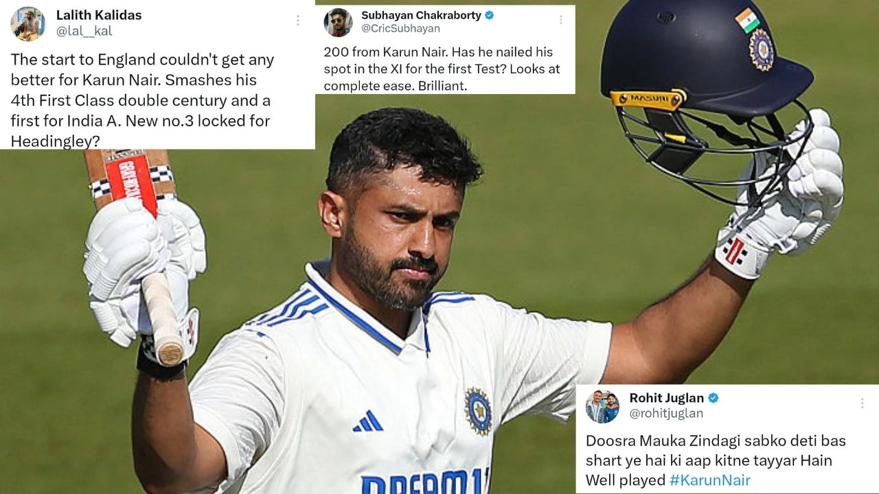 Karun Nair Double Ton TR