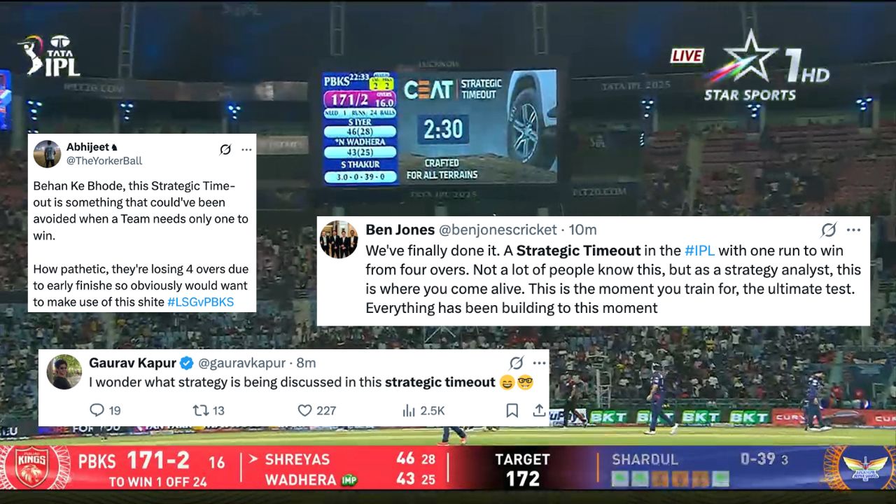 LSG Vs PBKS Strategic Timeout IPL 2025