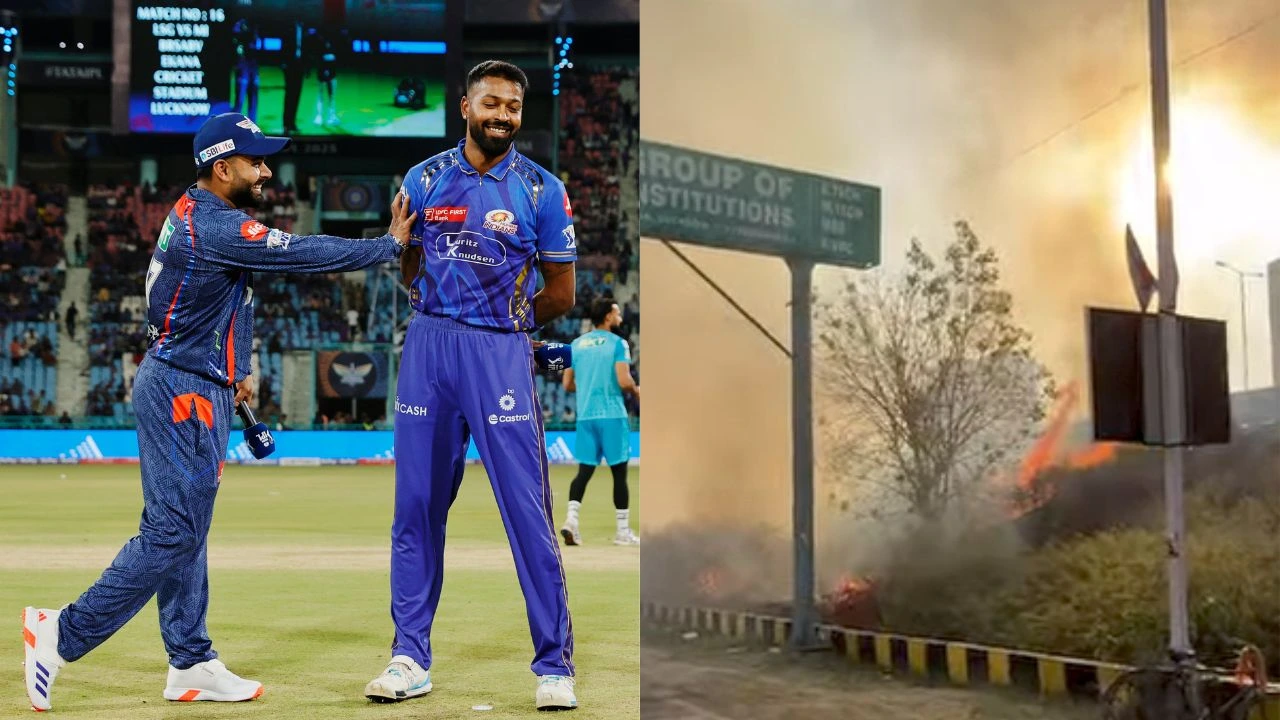 Lucknow Stadium Set On Fire Ahead Of LSG Vs MI Clash