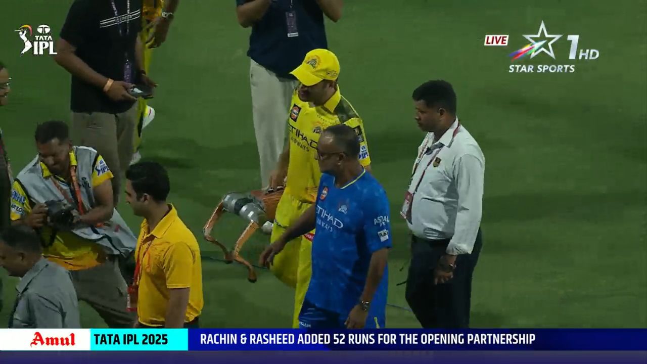 MS Dhoni Takes Away IPL Robot Dog