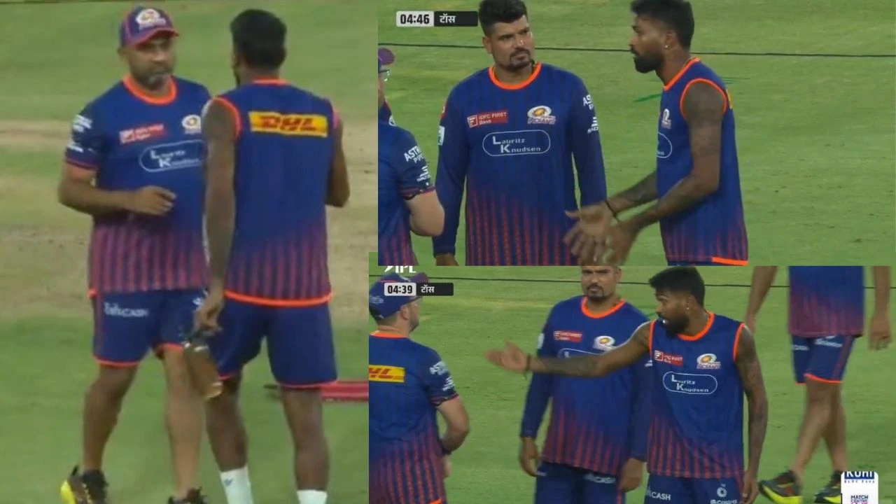 Mahela Jayawardene Fights Hardik Pandya