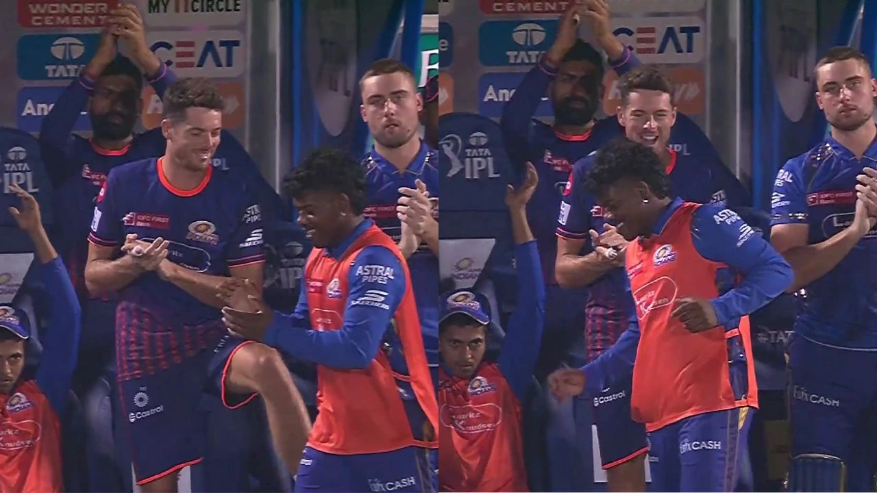 Mitchell Santner Kicks Robin Minz