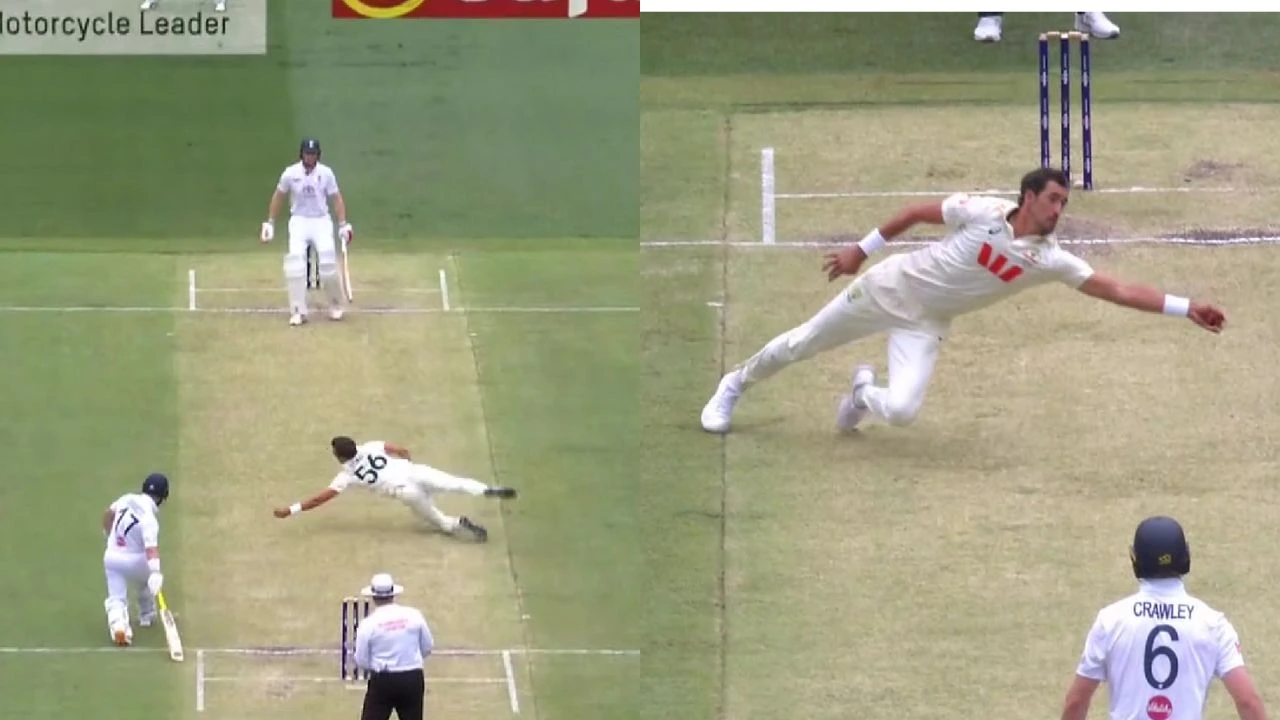 Mitchell Starc takes one-handed blinder to again dismiss Zak Crawley for a duck in Ashes opener