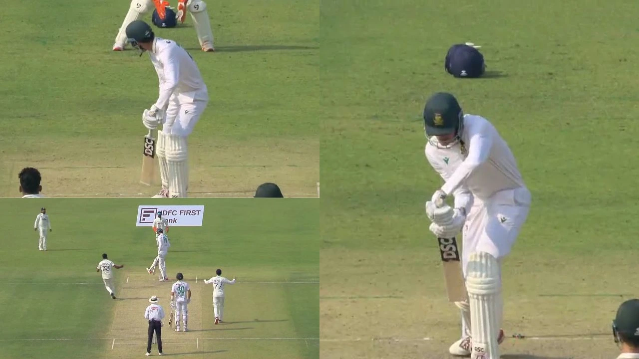 Mohammed Siraj Bamboozles Marco Jansen Moments After He Kicks Ball Away To Avoid Dismissal In Kolkata