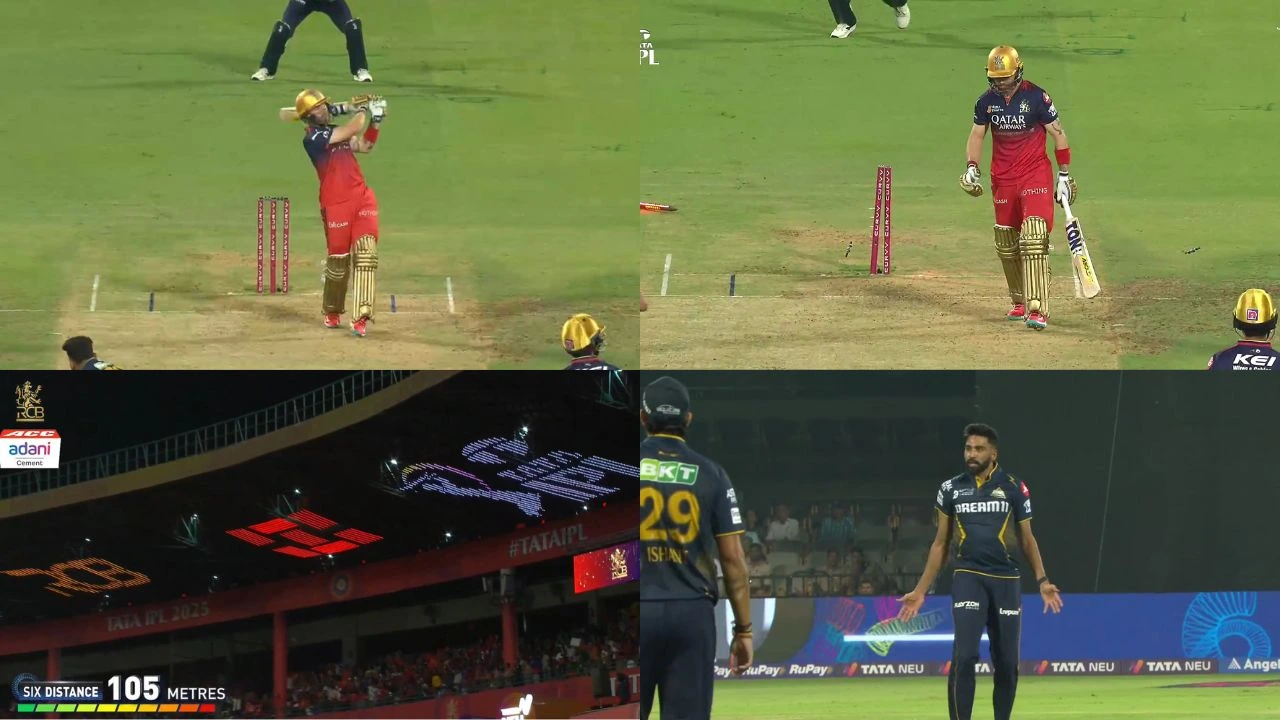 Mohammed Siraj Castled Phil Salt After 105m Six