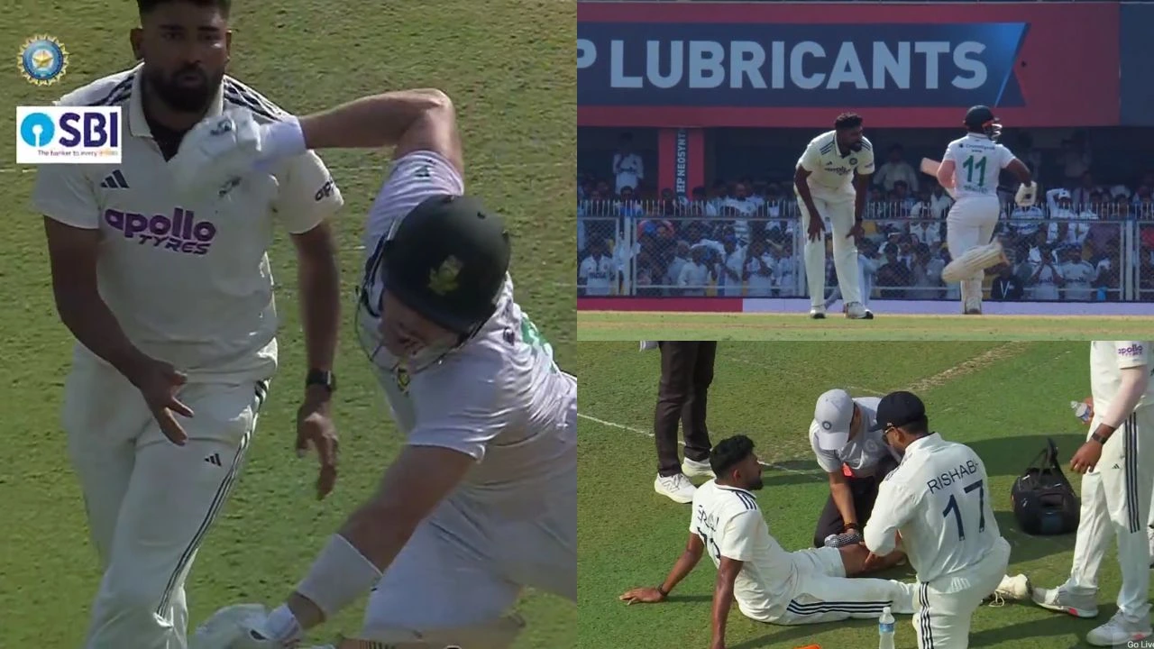 Mohammed Siraj Injured After Collision With Tristan Stubbs