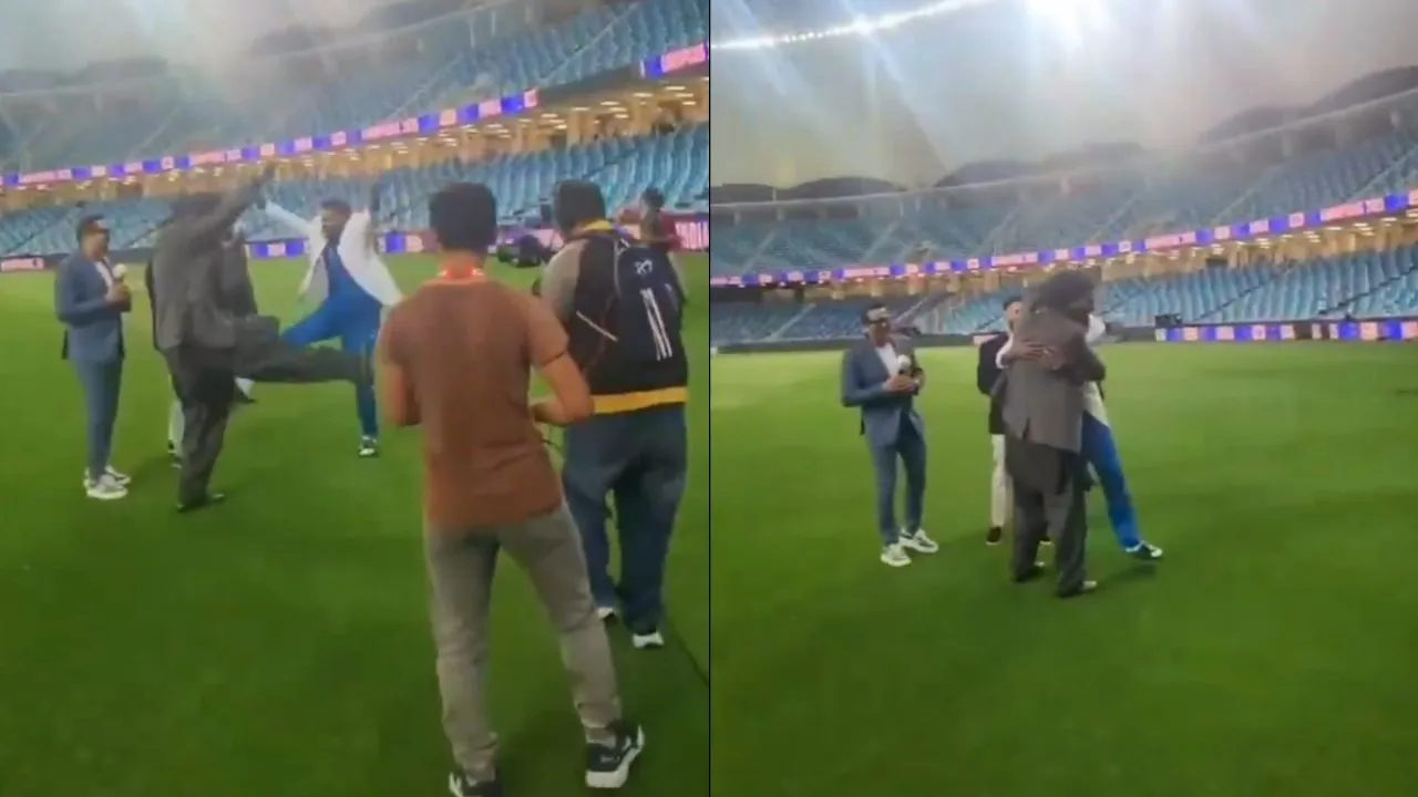 Navjot Singh Sidhu Dances With Hardik Pandya
