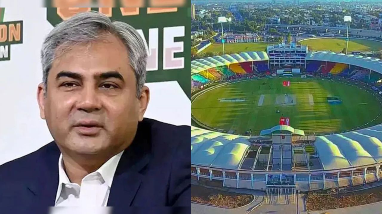 PCB Chief Mohsin Naqvi National Stadium Karachi for ICC Champions Trophy 2025