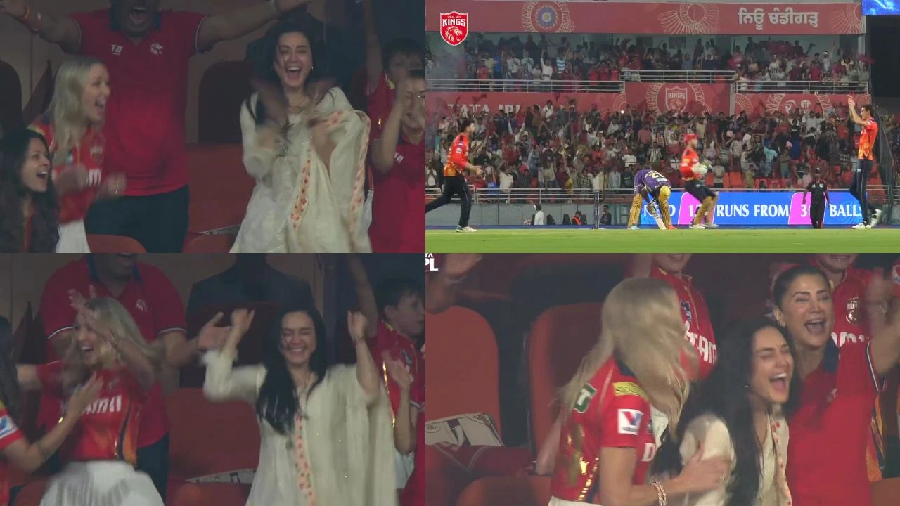 Preity Zinta Goes Crazy As Punjab Kings Beat KKR