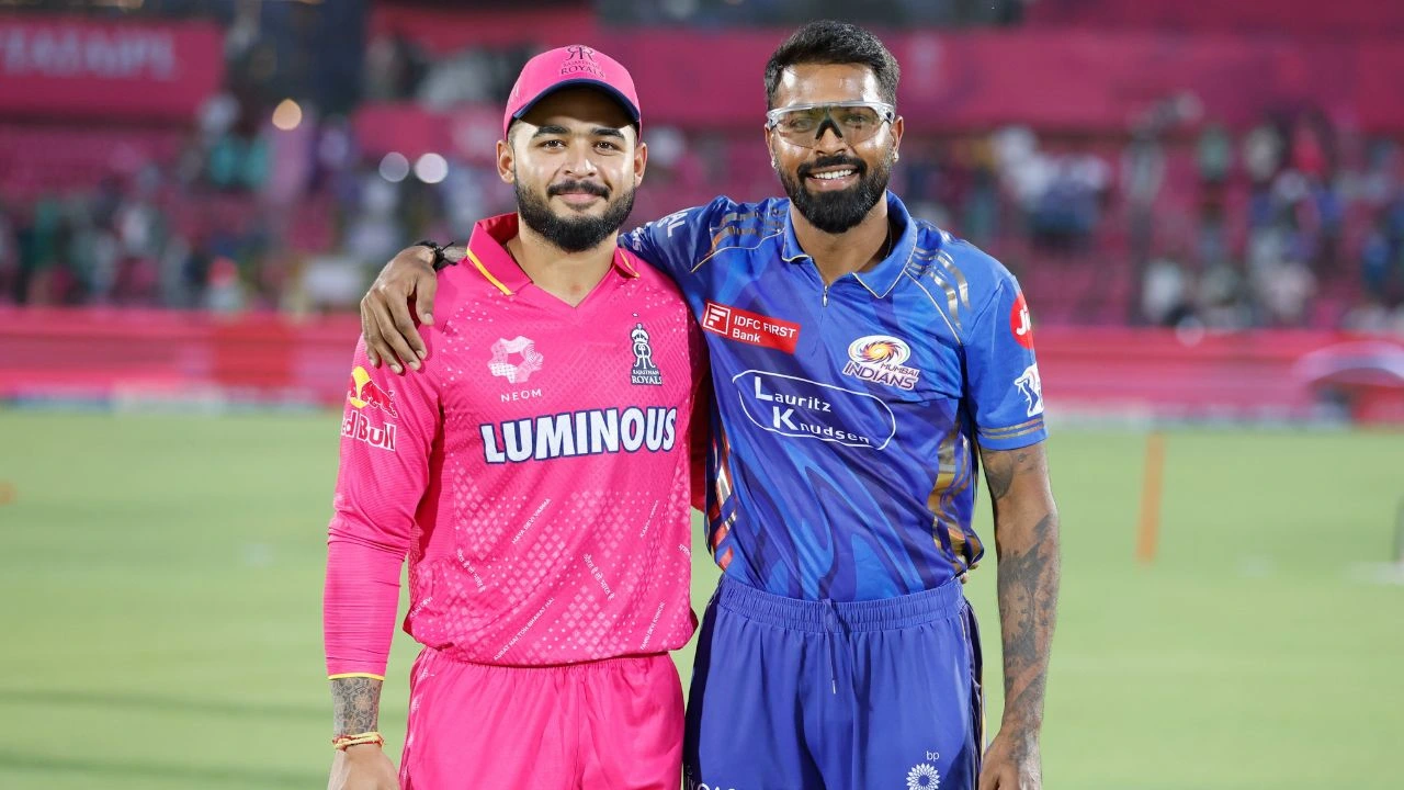 Rajasthan Royals RR Vs MI Riyan Parag Hardik Pandya