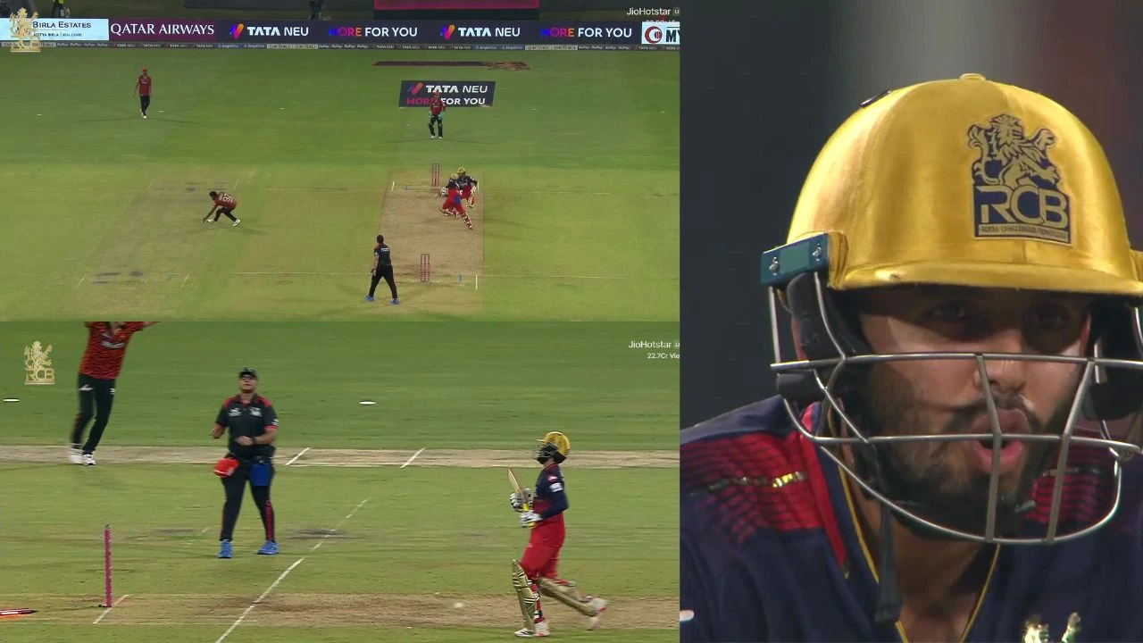 Watch: Rajat Patidar run out after near collision with Jitesh Sharma as Eshan Malinga produces stunning effort