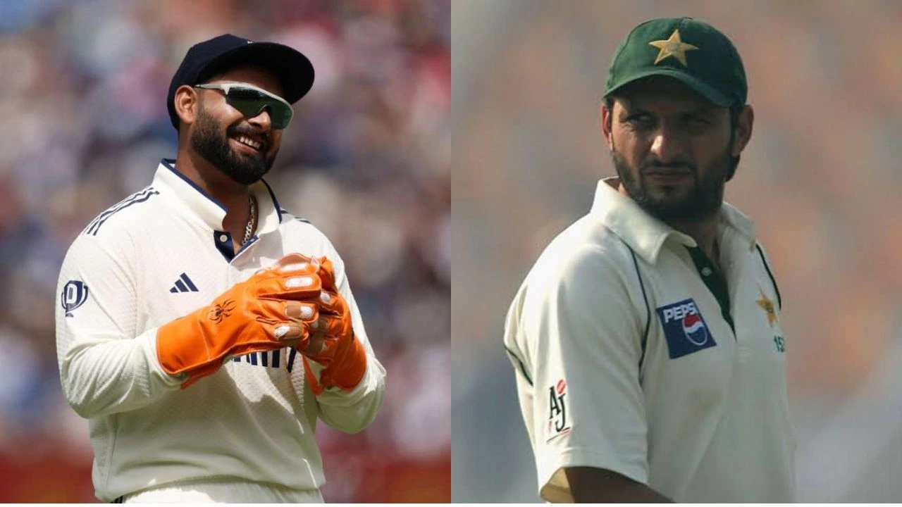 Rishabh Pant Shahid Afridi