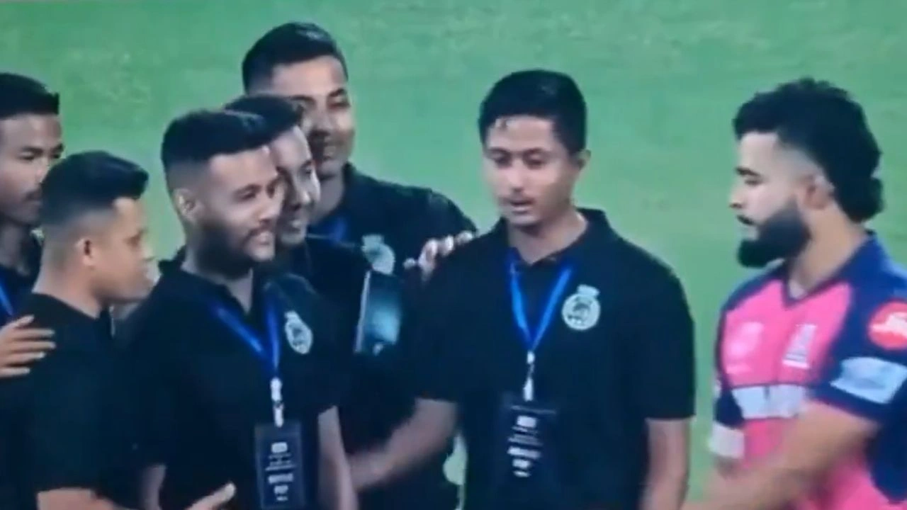 Riyan Parag Throws IPL Crew S Mobile Phone