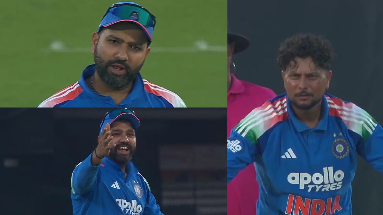 Rohit Sharma Snaps Brutally Shuts Down Kuldeep Yadav S Repeated DRS Pleas Sends Him Back