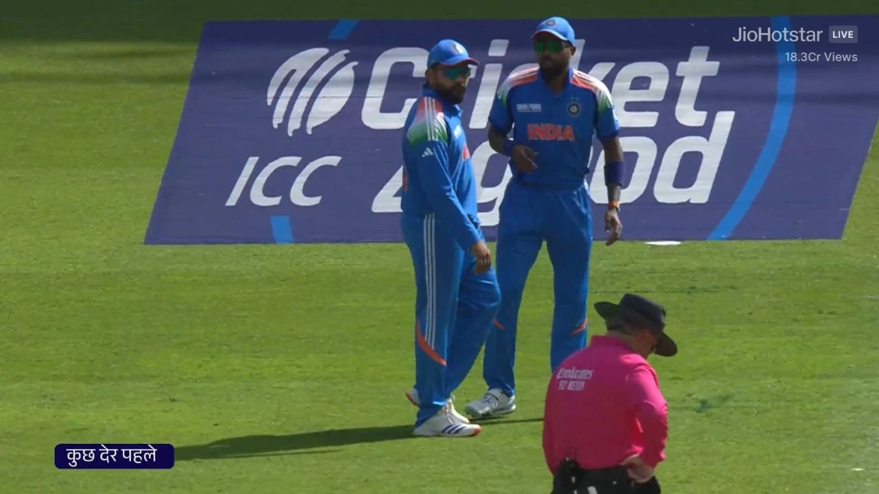 Rohit Sharma Ignores Hardik Pandya