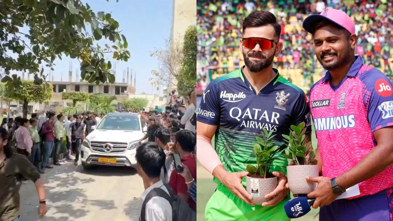 Sanju Samson Haye Haye Chants By RCB Fans In Jaipur