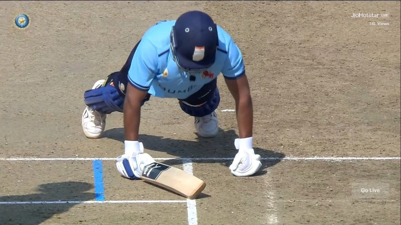 Sarfaraz Khan sends message to IPL teams with push-ups celebration after Mumbai&rsquo;s fastest-ever fifty