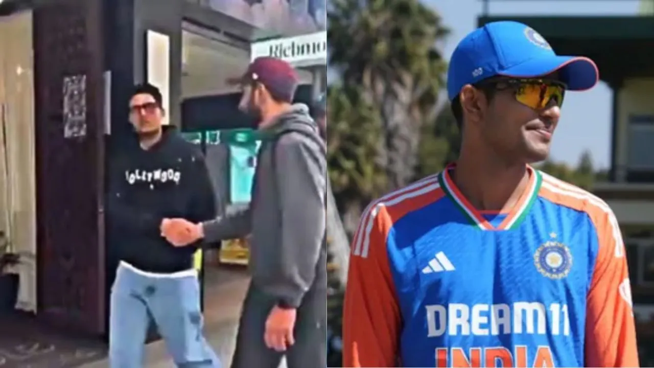 Shubman Gill attacked by a Pakistan fan in Adelaide