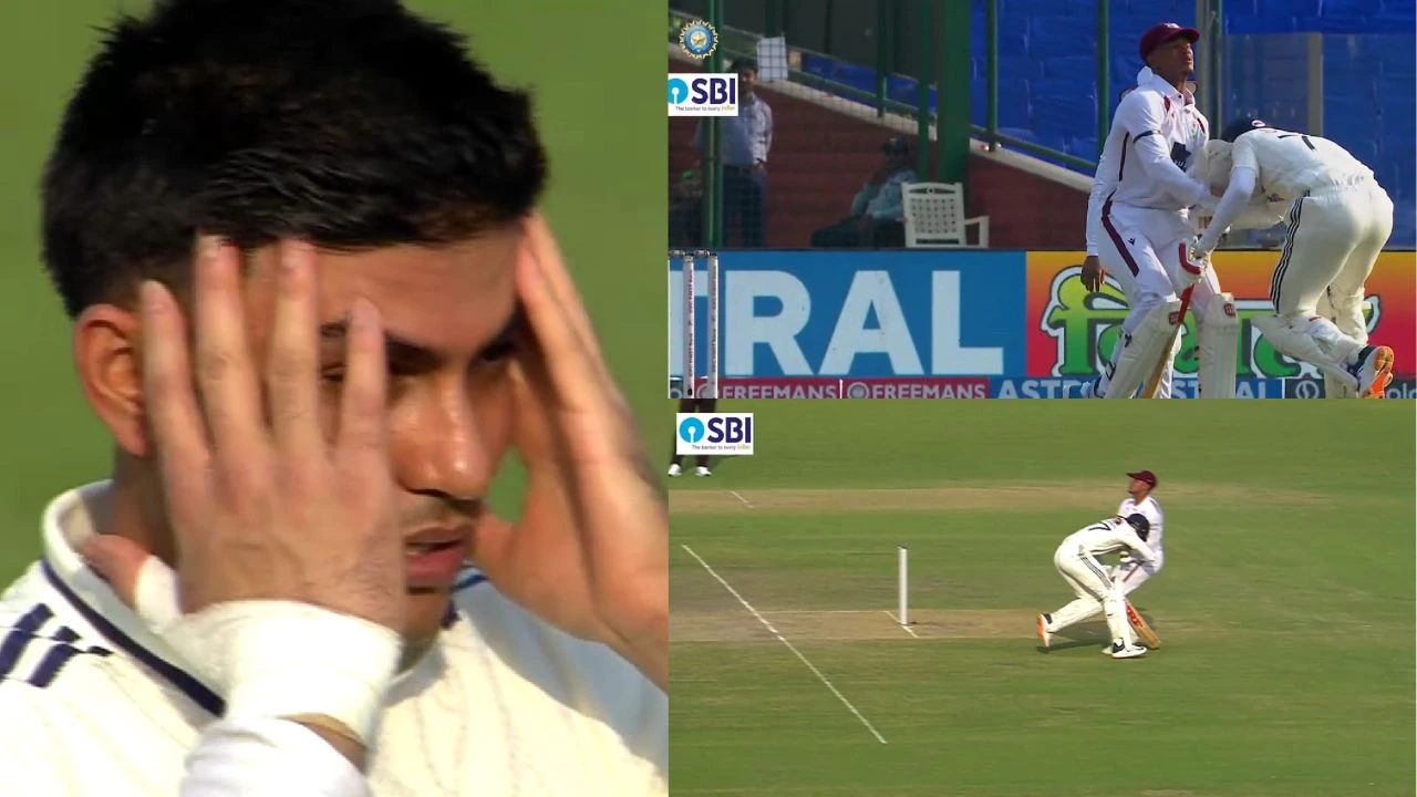 Shubman Gill Collides With Tevin Imlach